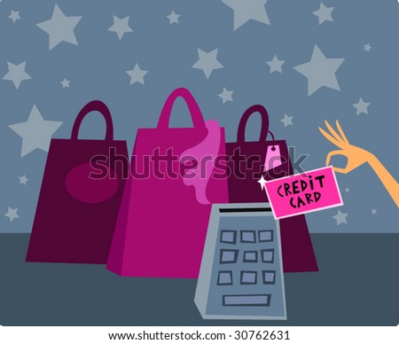 Shopping Bags Cartoon