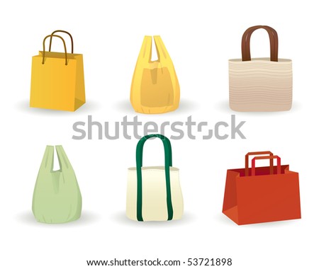 Shopping Bags Vector Free