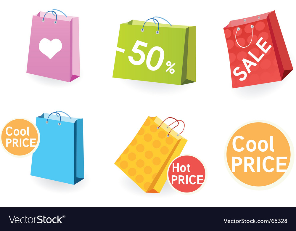 Shopping Bags Vector Free