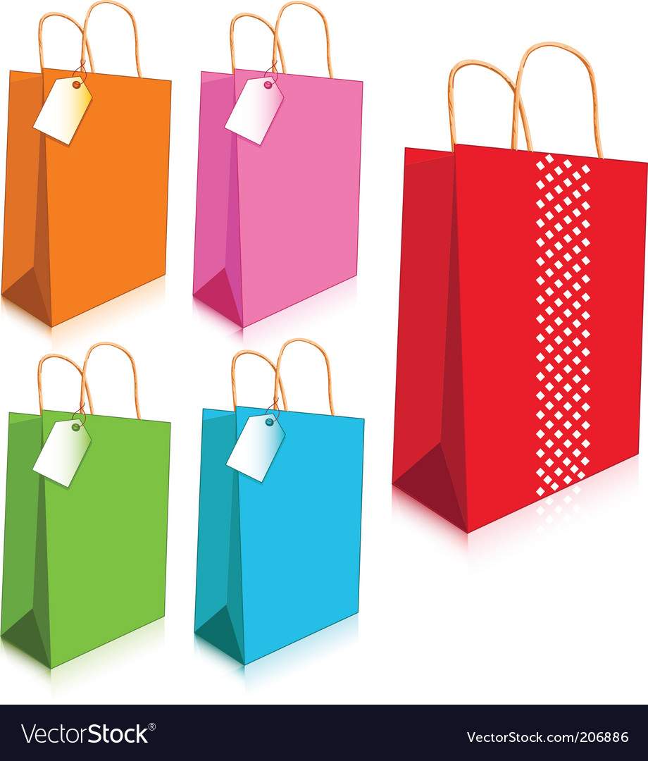 Shopping Bags Vector Free