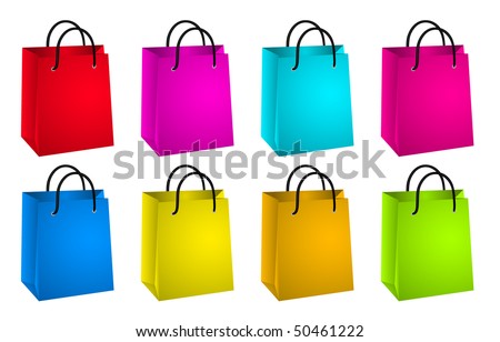 Shopping Bags Vector Free