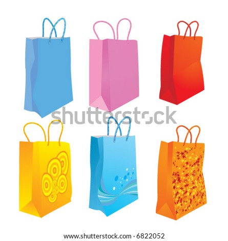 Shopping Bags Vector Free