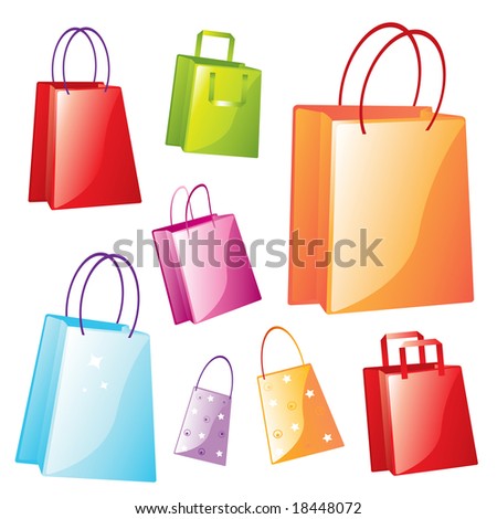 Shopping Bags Vector Free