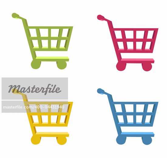 Shopping Cart Icon 3d