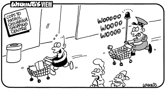 Shopping Centre Cartoon