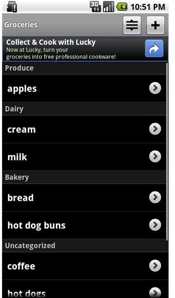 Shopping List App Iphone