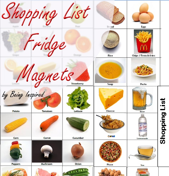 Shopping List Template For Kids