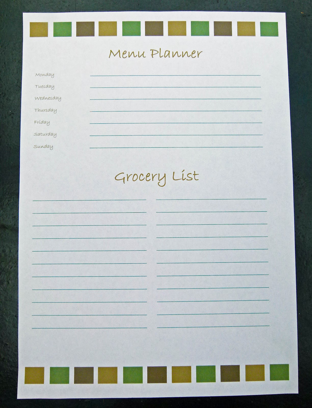 Shopping List Template For Kids