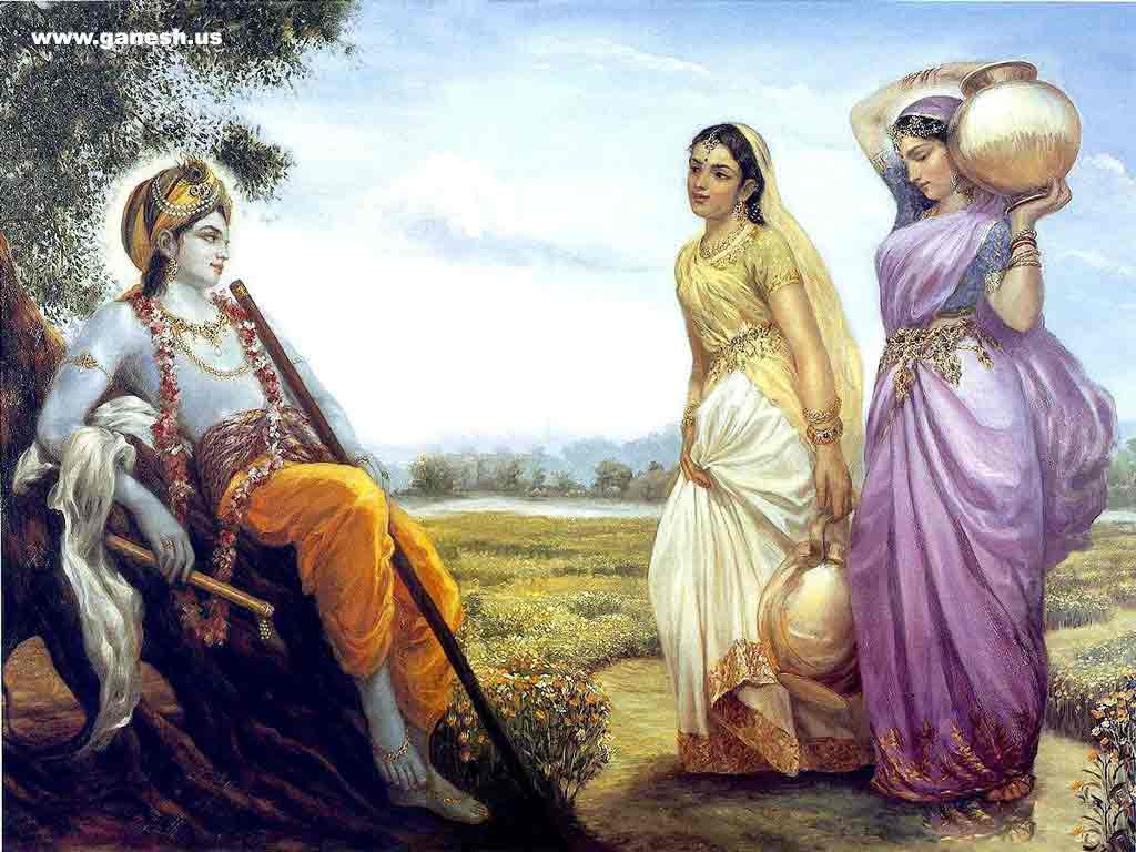 Shri Krishna Radha Wallpaper