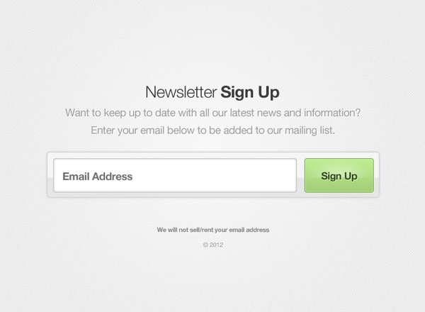 Sign Up Form Template Free