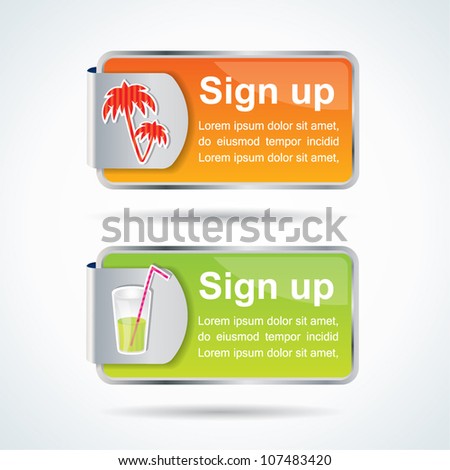 Sign Up Icon Vector