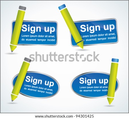 Sign Up Icon Vector