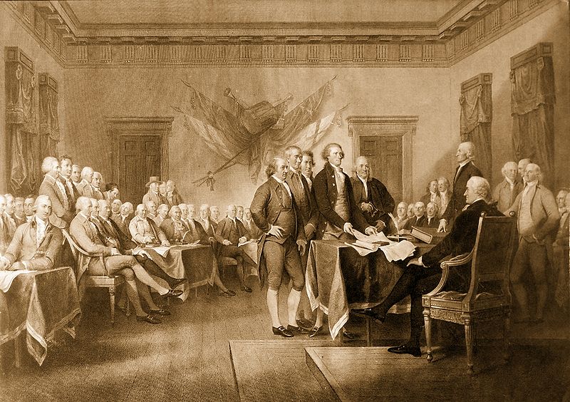 Signing The Declaration Of Independence Painting