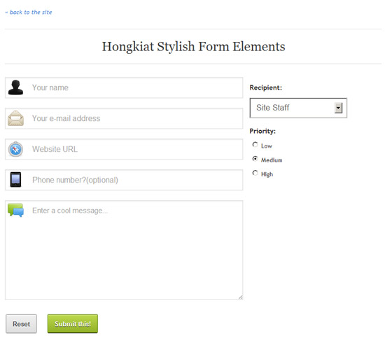 Signup Form Html5