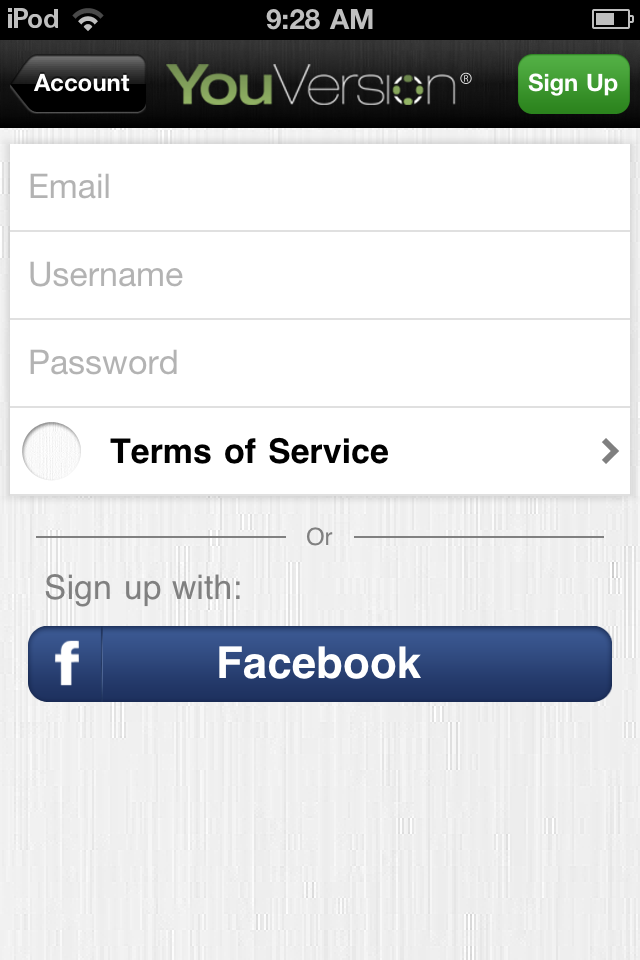 Signup With Facebook