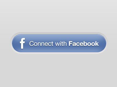 Signup With Facebook Button Psd