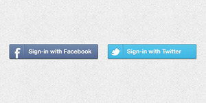 Signup With Facebook Button Psd