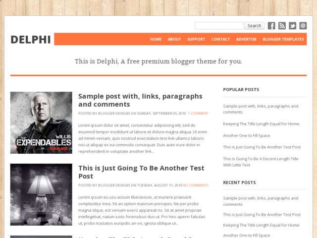 Simple Blogspot Templates Free