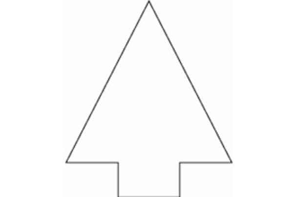 Simple Christmas Tree Template Free