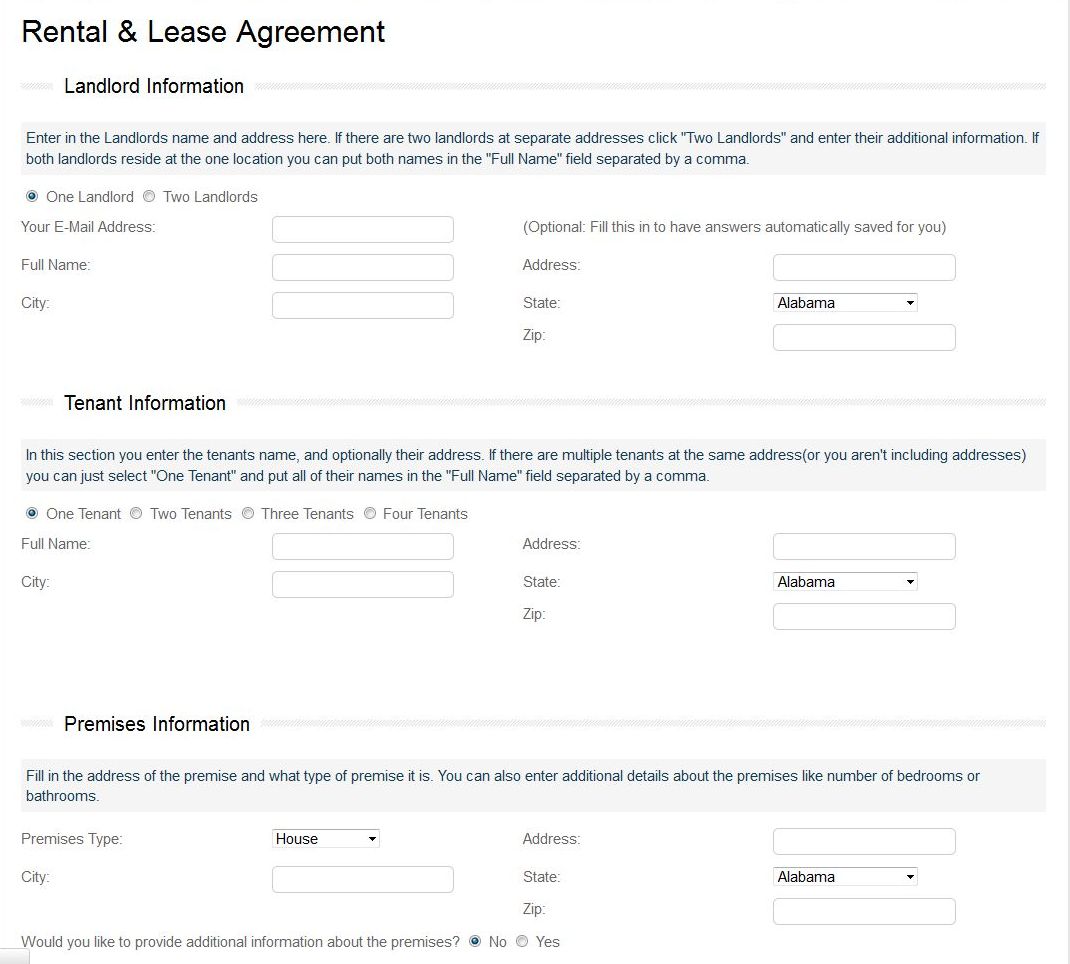 Simple Rental Agreement Format