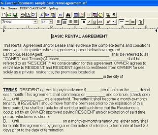 Simple Rental Agreement Format