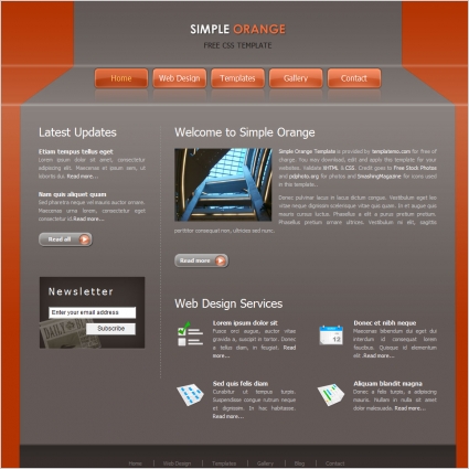 Simple Web Design Templates Free