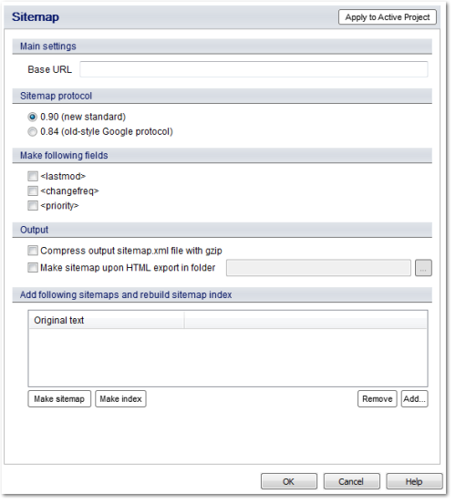 Site Index Generator