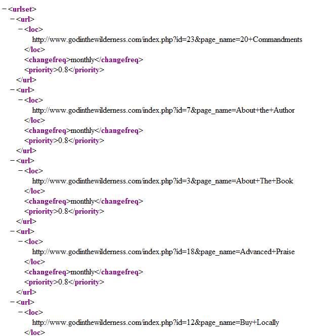 Sitemap Example