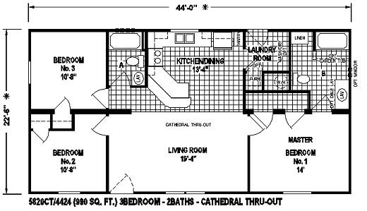 Small Mobile Homes Floor Plans