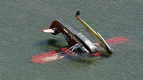 Small Plane Crash In Water