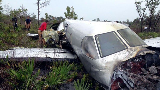 Small Plane Crash In Water