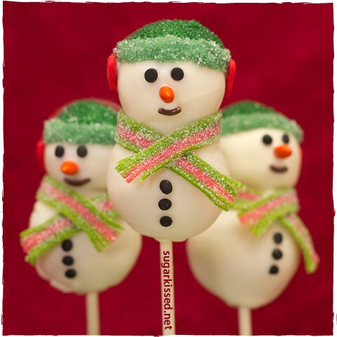 Snowman Cake Pops Recipe