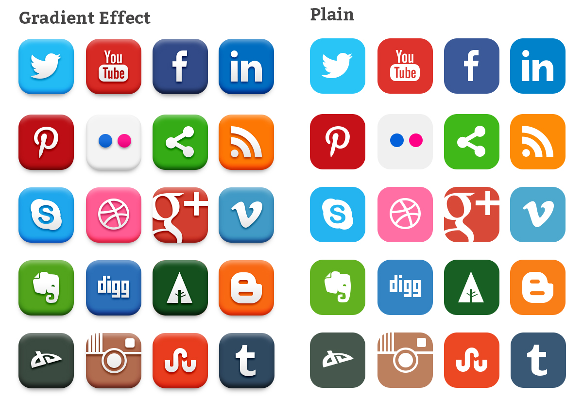 Social Media Buttons Download