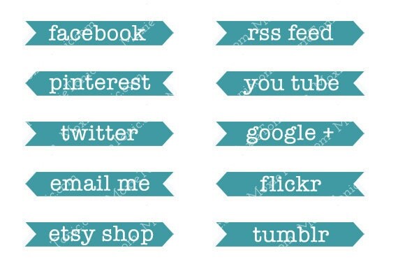 Social Media Buttons For Blog