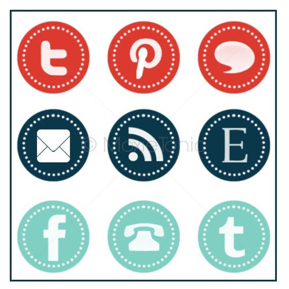 Social Media Buttons For Blog