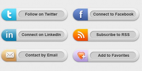 Social Media Buttons For Email