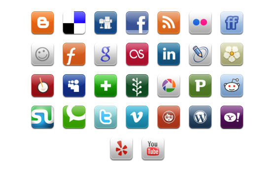 Social Media Buttons For Email