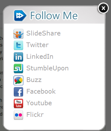 Social Media Buttons Wordpress Widget