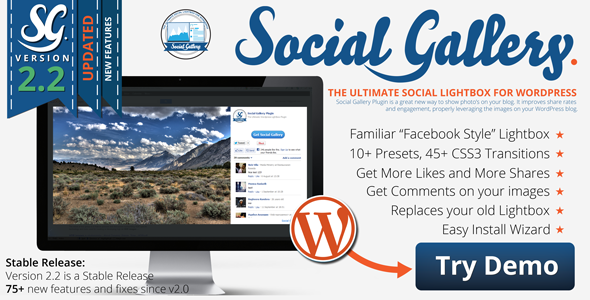 Social Media Buttons Wordpress Widget