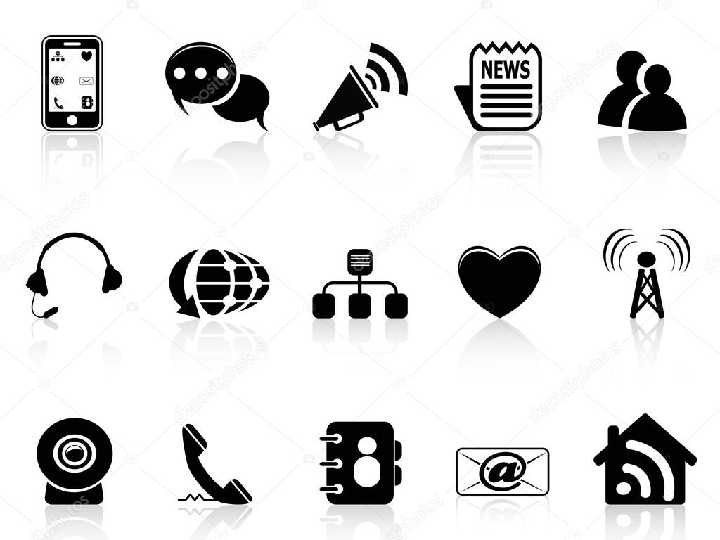 Social Media Icons Black