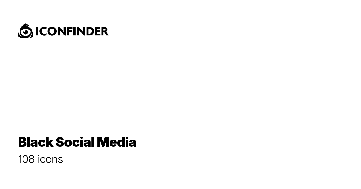 Social Media Icons Black Background