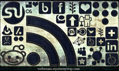 Social Media Icons Black Circle