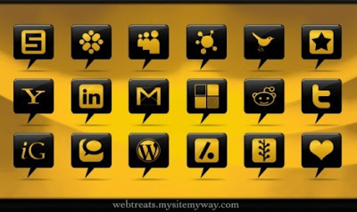 Social Media Icons Black Circle