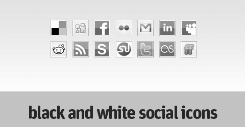 Social Media Icons Free Black And White