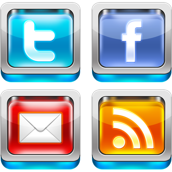 Social Media Icons Free Psd