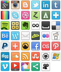 Social Media Icons Instagram Vector