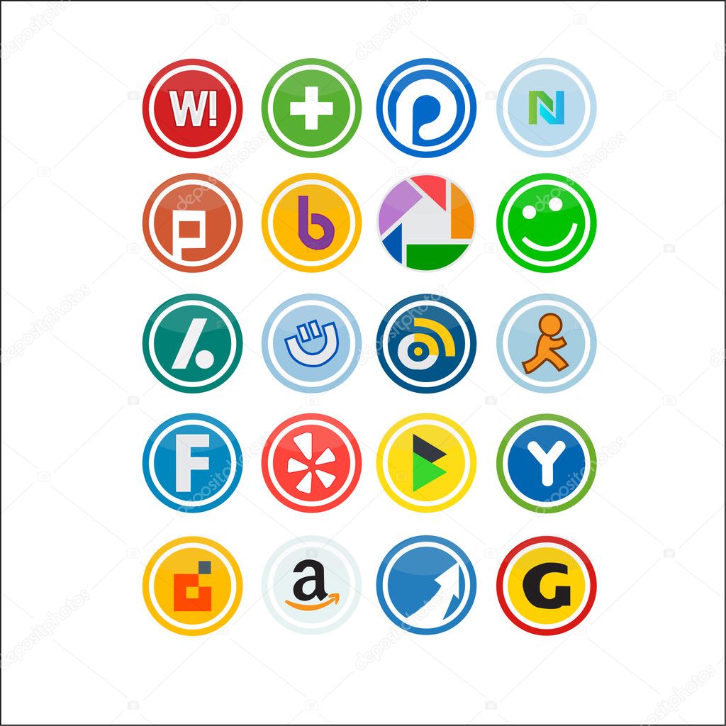 Social Media Icons Vector