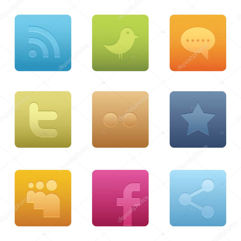 Social Media Icons Vector