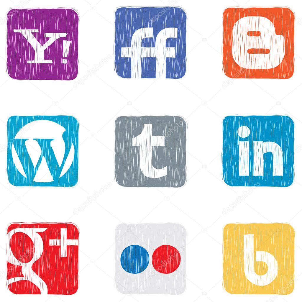 Social Media Icons Vector