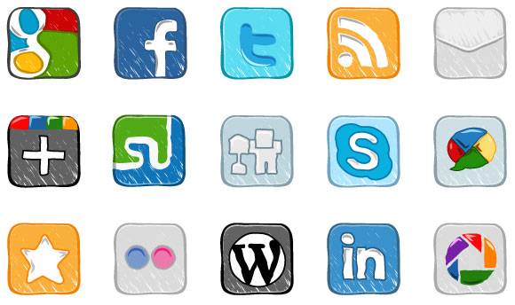 Social Media Icons Vector Ai